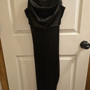 Almost Famous Strapless Black Dress